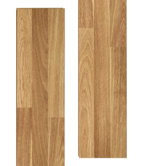 Close-up of two dark gray wood-textured floor planks.